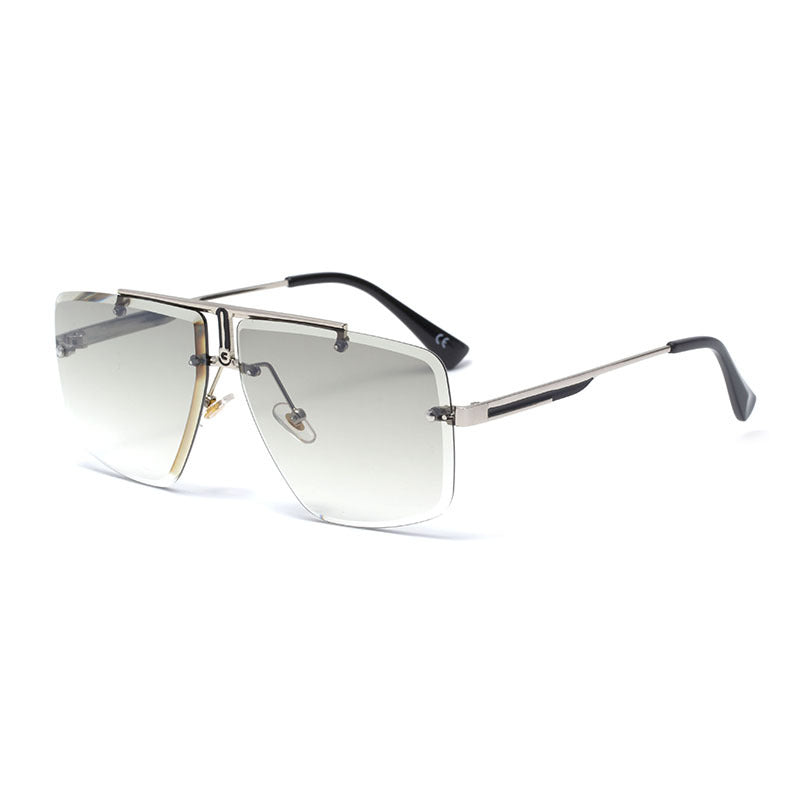 Stylish Men's Sunglasses, Frameless Square Design