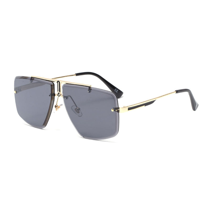 Stylish Men's Sunglasses, Frameless Square Design