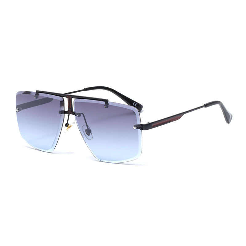 Stylish Men's Sunglasses, Frameless Square Design