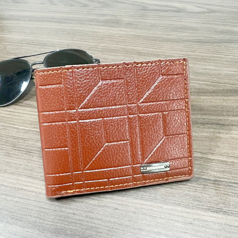Stylish Men's Short Wallet with Large Capacity and Card Slots