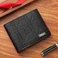 Stylish Men's Short Wallet with Large Capacity and Card Slots