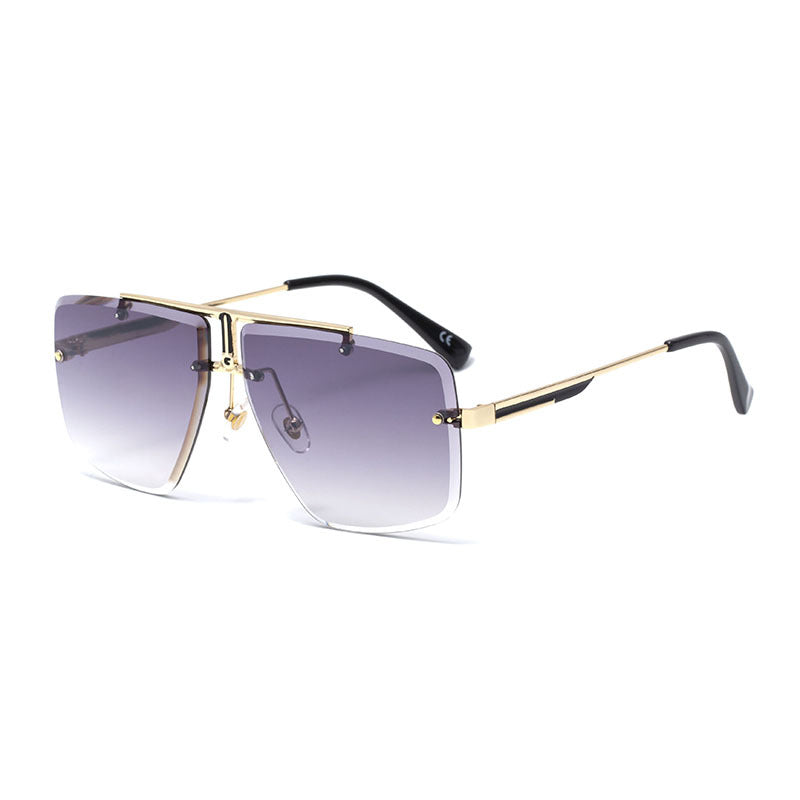 Stylish Men's Sunglasses, Frameless Square Design