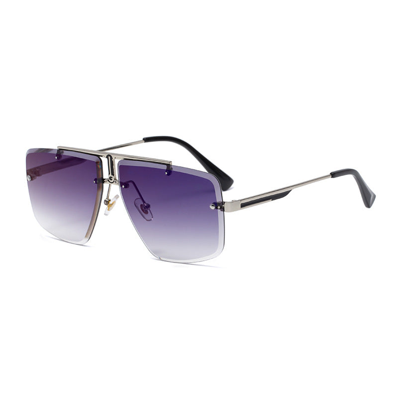 Stylish Men's Sunglasses, Frameless Square Design
